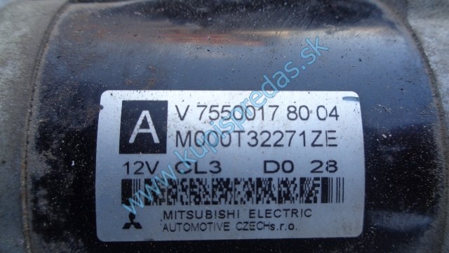 štartér na citroen c3 1,4i, V7550017 80 04